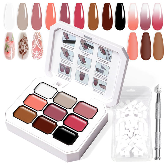 U-Shinein gradient painting gel set for smooth ombre transitions