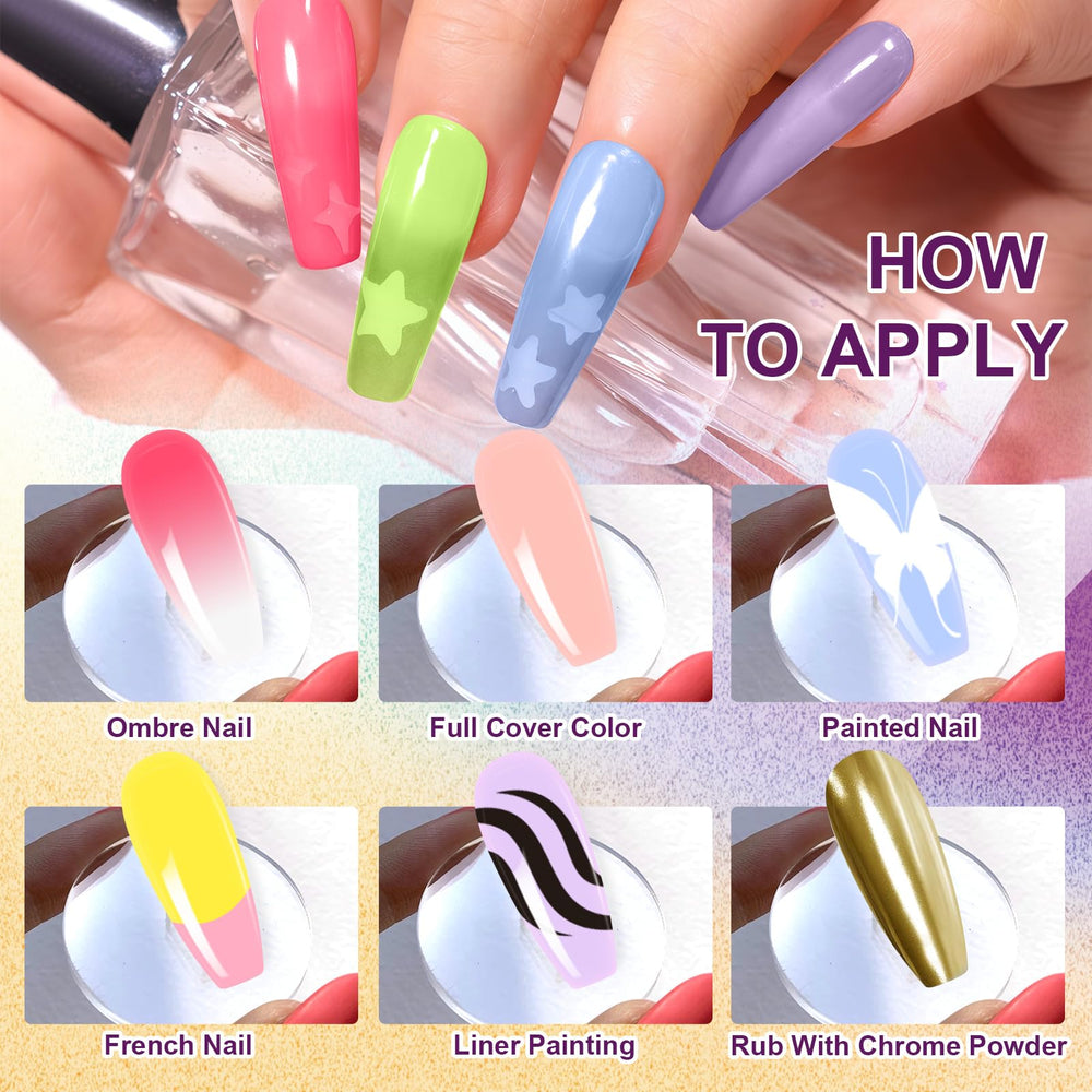 U-Shinein highly pigmented gel delivers bold, opaque color with fewer coats.