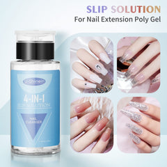 U-Shinein Nail Slip Solution pump provides quick, one-handed control.