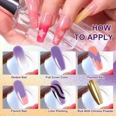 U-Shinein nail sponge blocks provide smooth gradient application