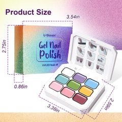 U-Shinein ombre gradient swatch displaying color range