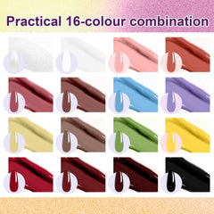 U-Shinein ombre gel kit with sponge blocks for flawless blending.