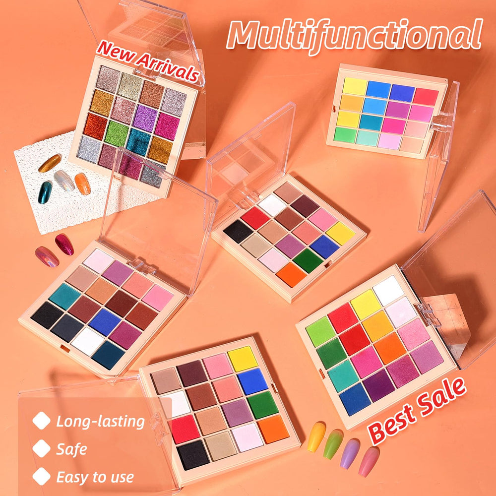 U-Shinein premium 100-piece sponge set ensures smooth powder transfer.