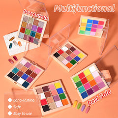 U-Shinein premium 100-piece sponge set ensures smooth powder transfer.