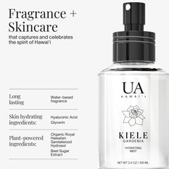 Ua Body Kiele Gardenia flower detail capturing fresh gardenia notes for daily wear.