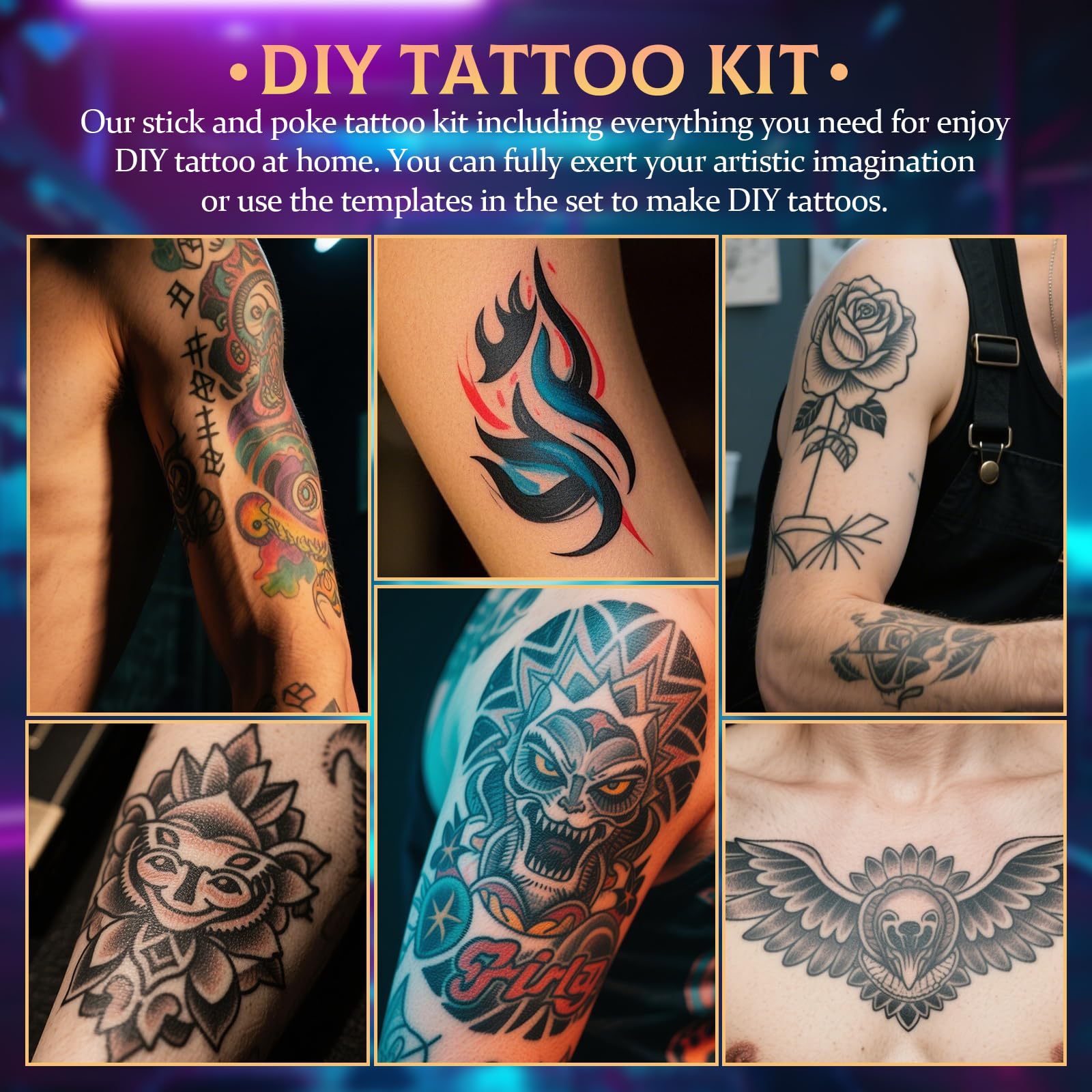 UAKERLED 15x15cm aftercare wrap for easy post-tattoo care