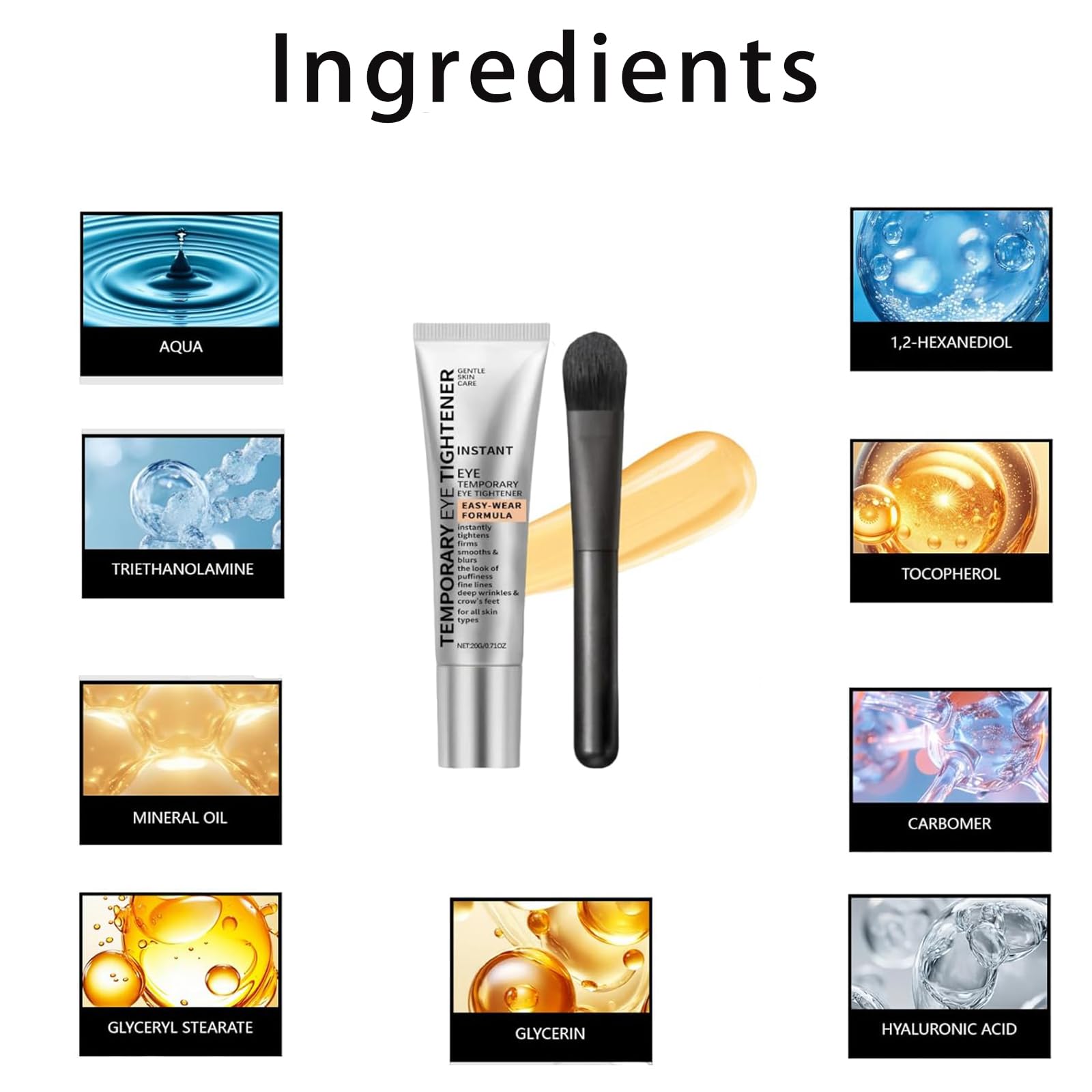 UABUITGLS Brush applicator enables pea-sized coverage