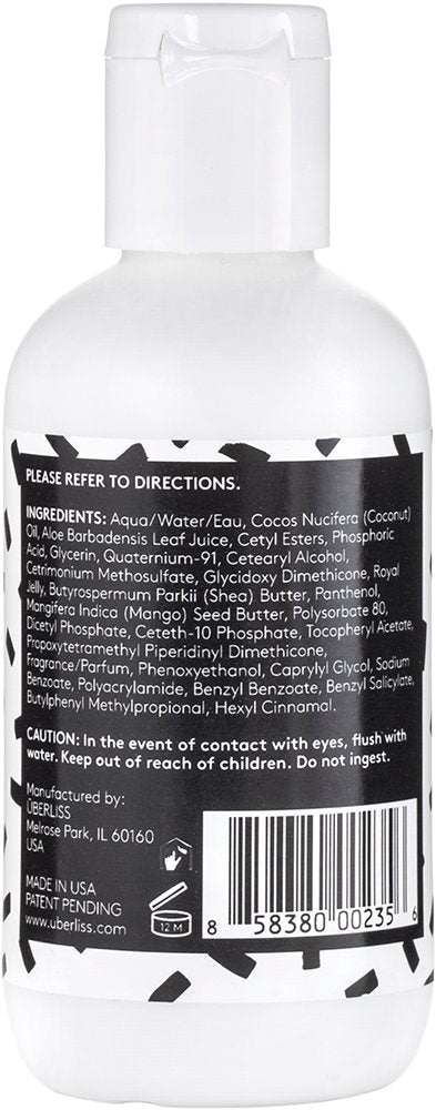 Uberliss Bond Repair Conditioner on salon display shelf highlighting professional-use product.