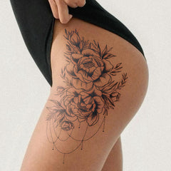 UBICA waterproof temporary tattoo on skin, ideal for beach days.