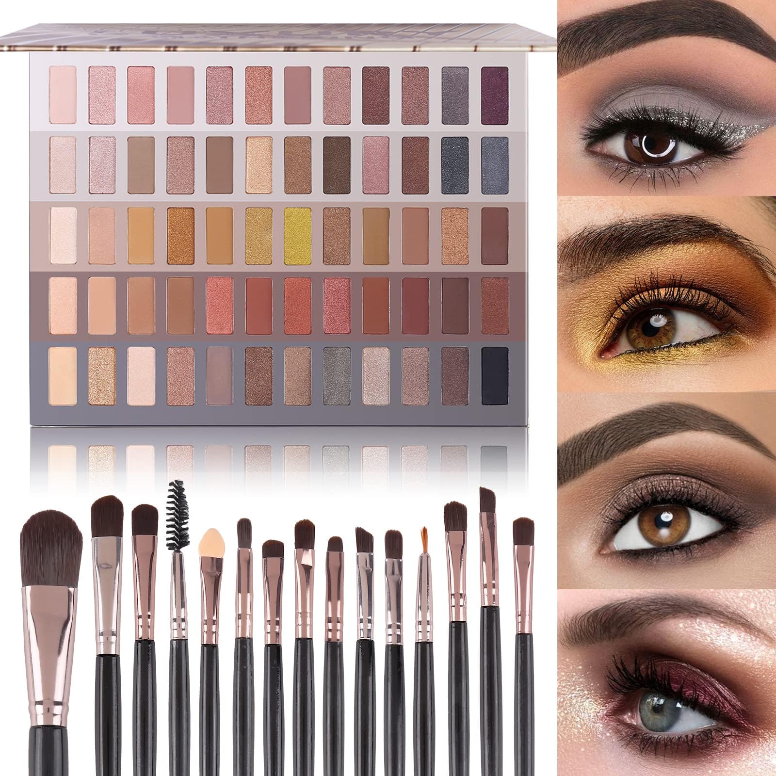 UCANBE 60-color naked palette cover for daily nude looks