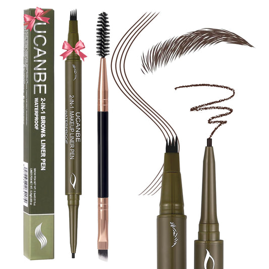UCANBE Eyebrow Pen with 4-fork tip for precise hair-like strokes