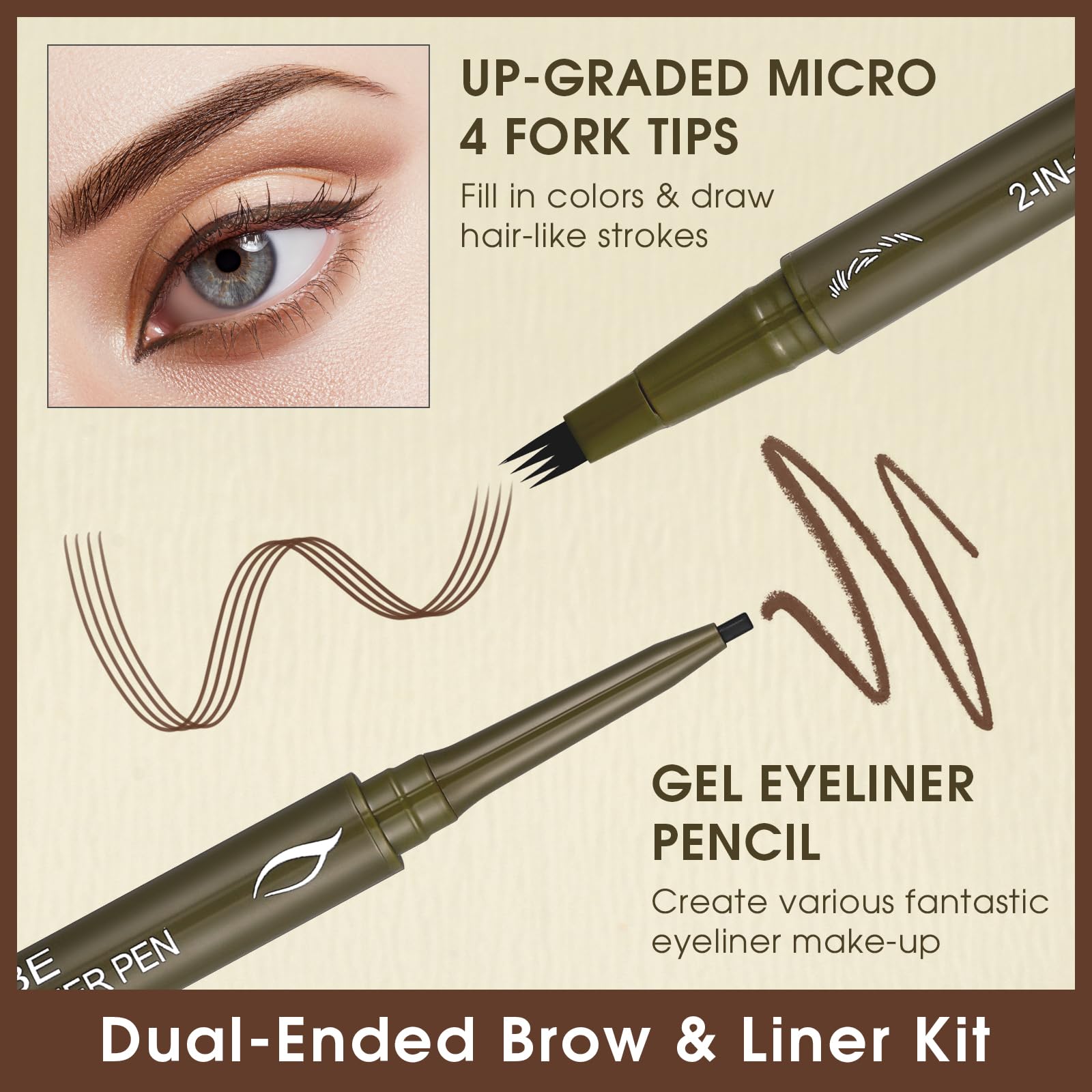 UCANBE spoolie brush blends color for a softer, natural finish.