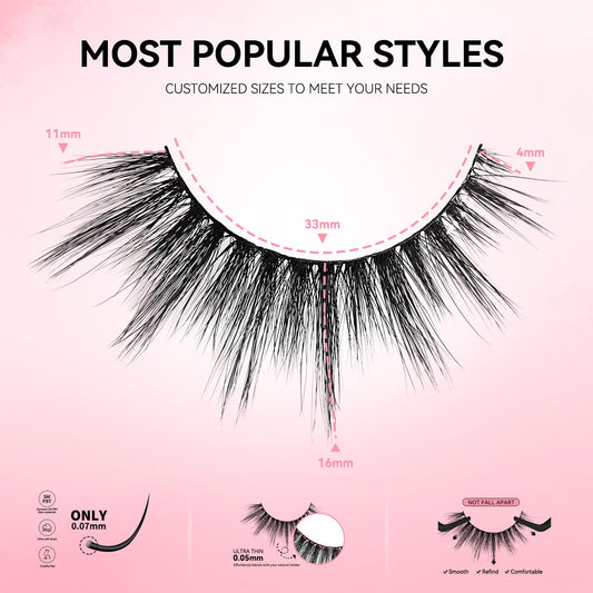ucoolme lash clusters DIY-cuttable into clusters for flexible eye shape styling