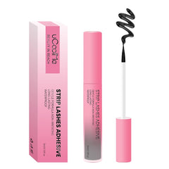 UCOOLME lash glue with black bottle cap for secure strip lashes all day