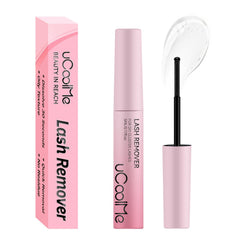 UCOOLME lash glue remover bottle with spiral brush for precise lash cleaning.