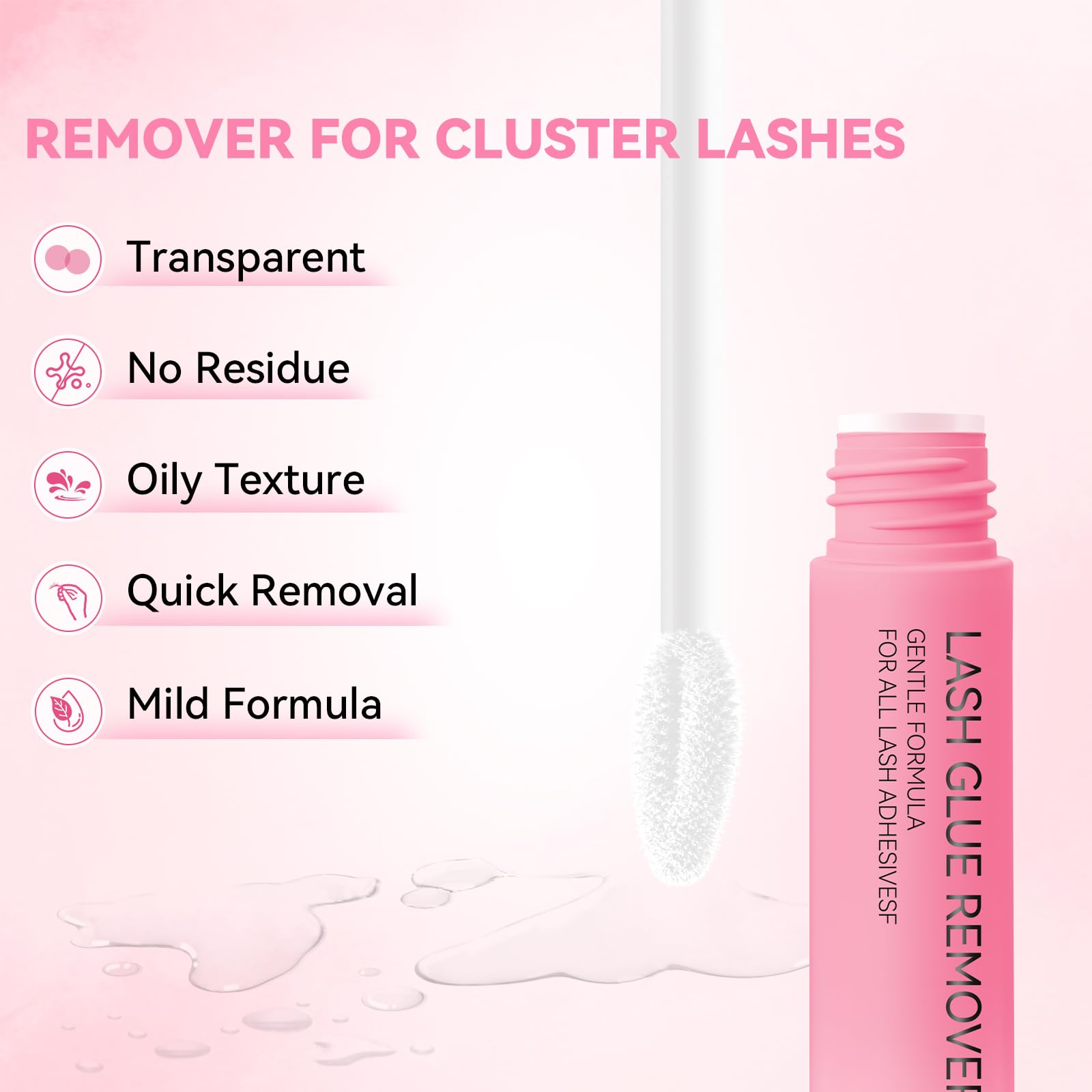 UCOOLME remover designed for false lashes and lash clusters
