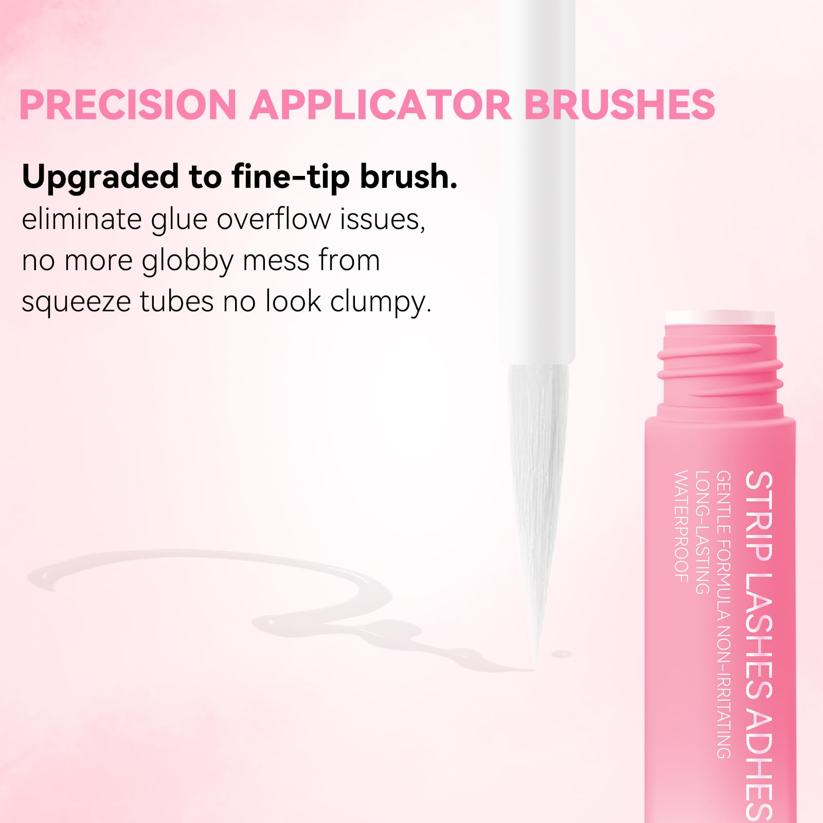 UcoolMe ultra-thin brush enables precise lash-line application.