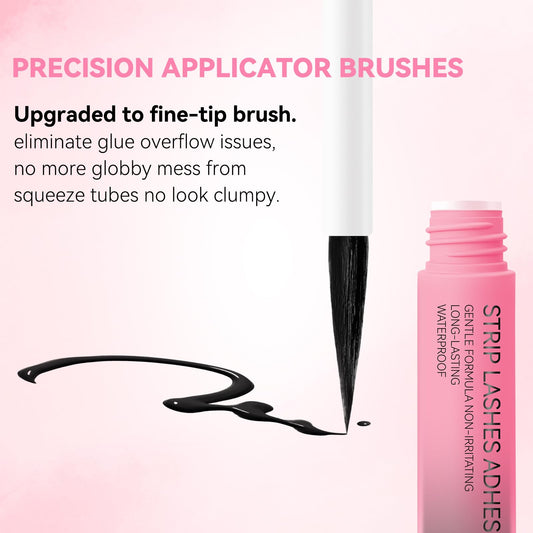 UCOOLME ultra-thin brush for precise, clean lash band application