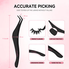 UCOOLME DIY-cut lash clusters for customizable eye shapes