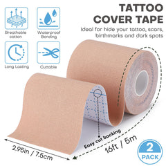Udefineit tattoo cover up tape wide 2.95 inches ideal for larger tattoos