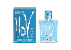 Ulric de Varens UDV Blue bottle front view for everyday masculine appeal.