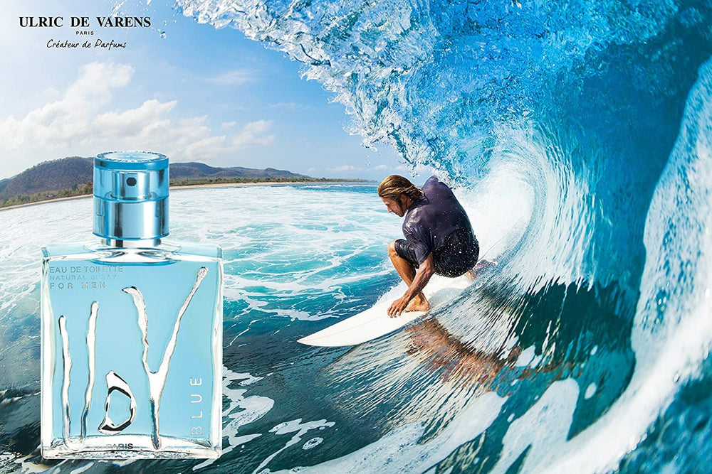 UDV Blue on skin demonstrates fresh, aromatic facets.