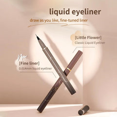 Ueuiu Judy Doll Liquid Eyeliner fibre-smooth application shows effortless glide.