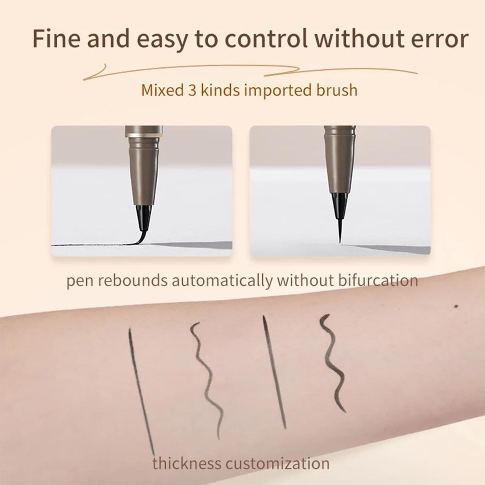 Ueuiu Judy Doll Liquid Eyeliner gray brown shade swatch.
