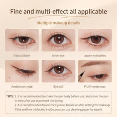 Ueuiu Judy Doll Liquid Eyeliner long-wear finish stays vibrant.