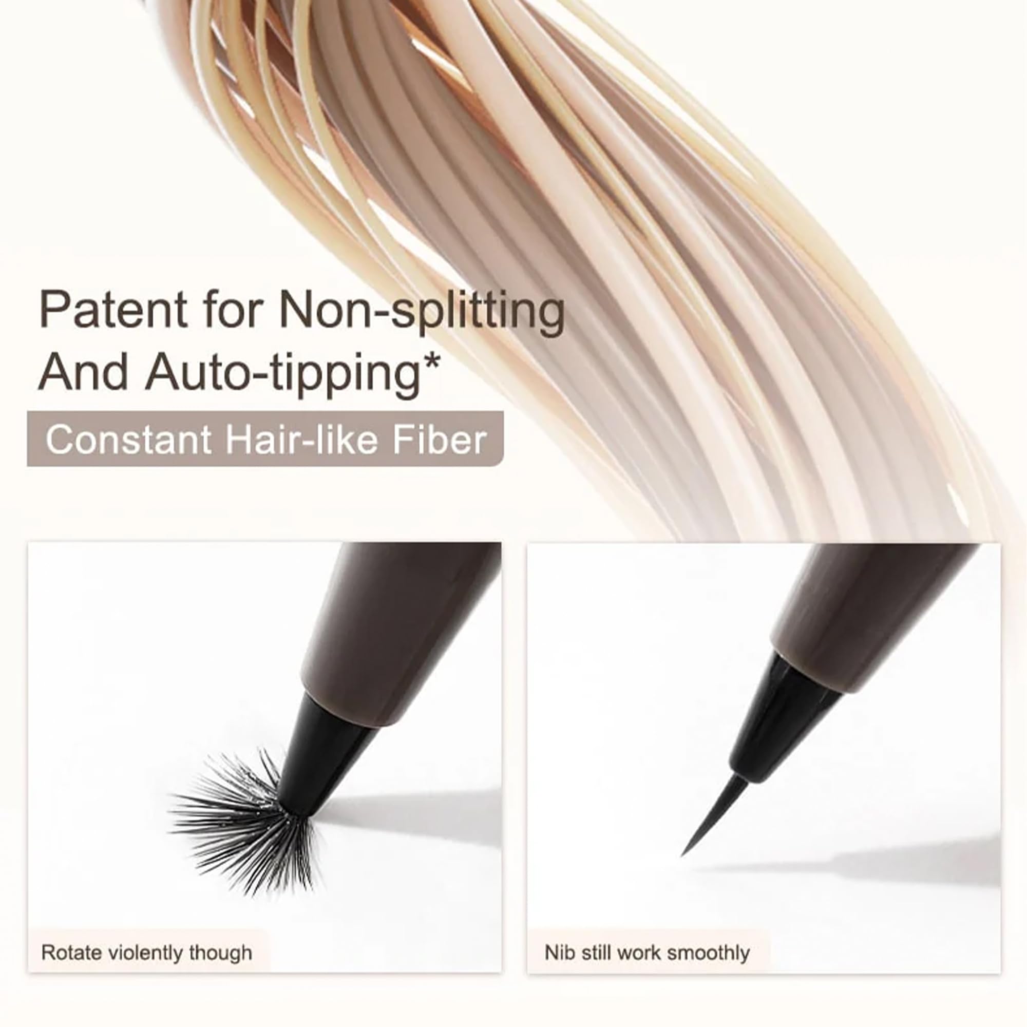 Ueuiu Judy Doll Liquid Eyeliner smudge-proof formula on eyelids.