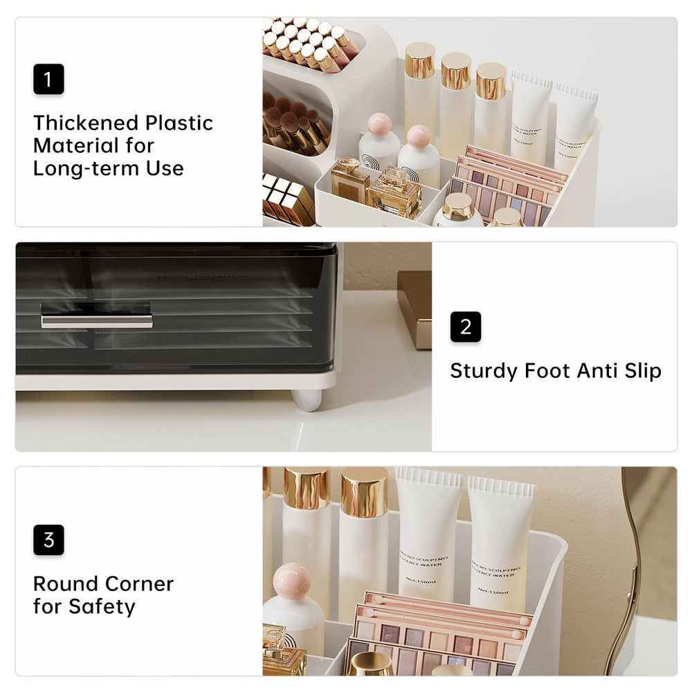 UFORU durable plastic organizer is waterproof and easy to clean for daily use.