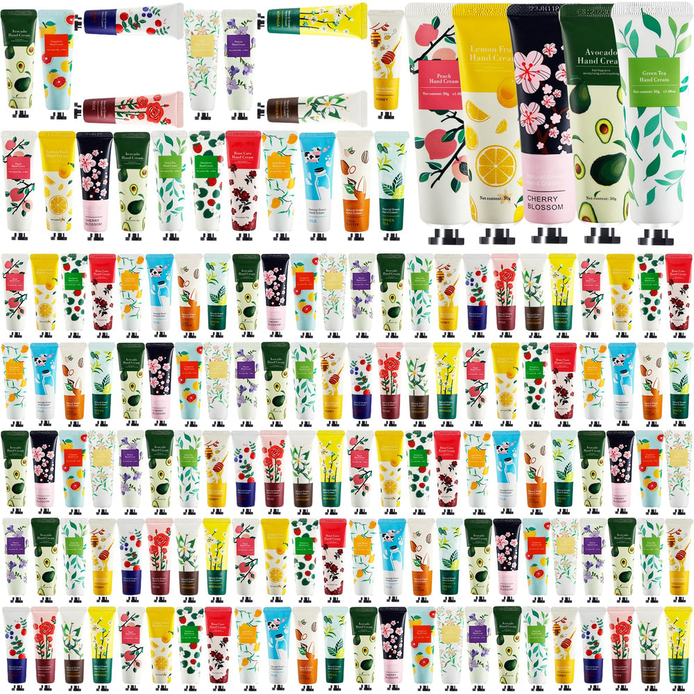UHBYJM 100-pack hand cream gift set offers versatile care for dry hands.