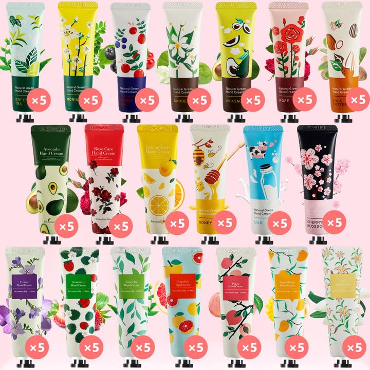 UHBYJM 20-fragrances bundle provides variety for personalized hand care.