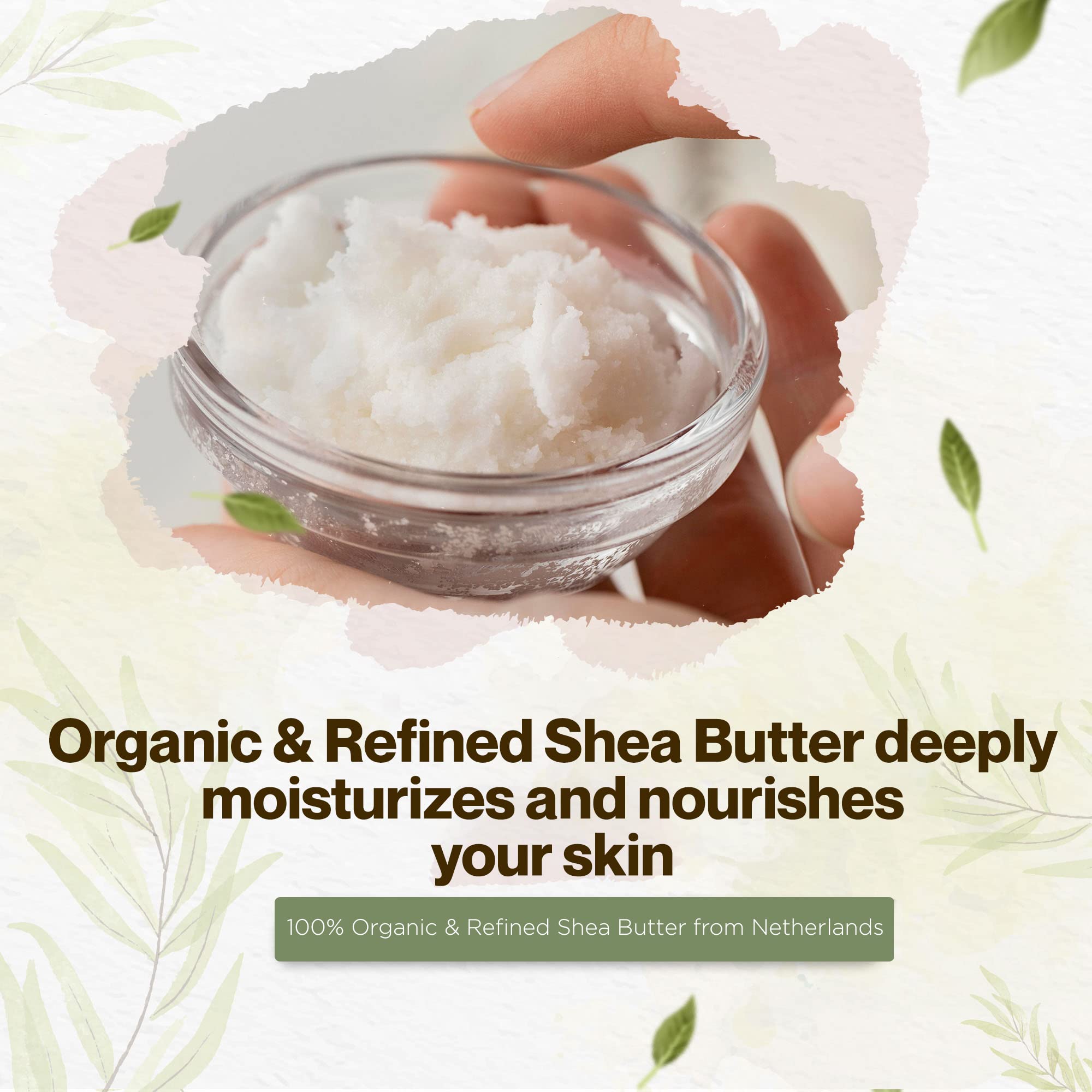 uhrohmu cosmetic grade shea butter block ready for skincare, hair care and soaps