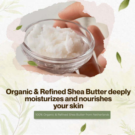 uhrohmu cosmetic grade shea butter block ready for skincare, hair care and soaps