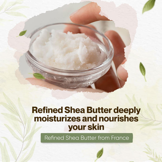 uh*Roh*Muh refined shea butter demonstrates neutral scent ideal for skincare.