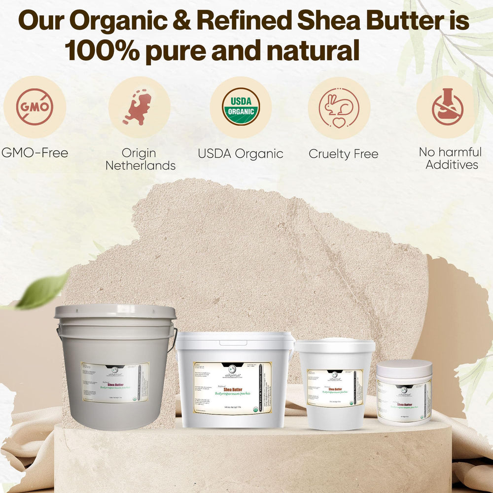 uhrohmu shea butter being melted, ideal for whipped body butter and emulsions