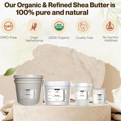 uhrohmu shea butter being melted, ideal for whipped body butter and emulsions