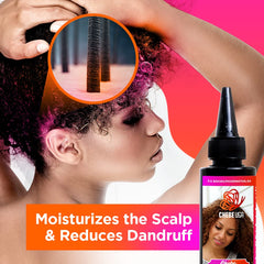 Uhuru Naturals hair ends treatment helps reduce dryness and frizz