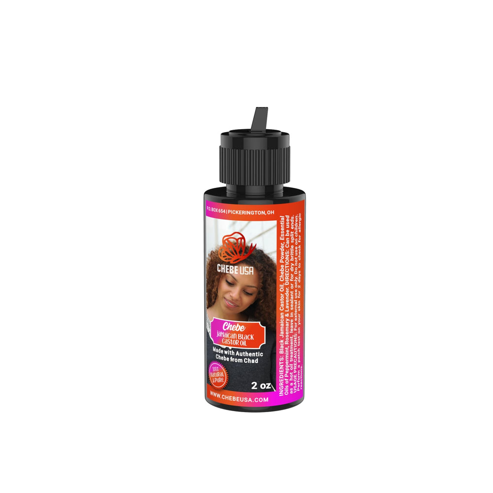 Uhuru Naturals Original Black Castor Bottle for scalp nourishment and moisture sealing