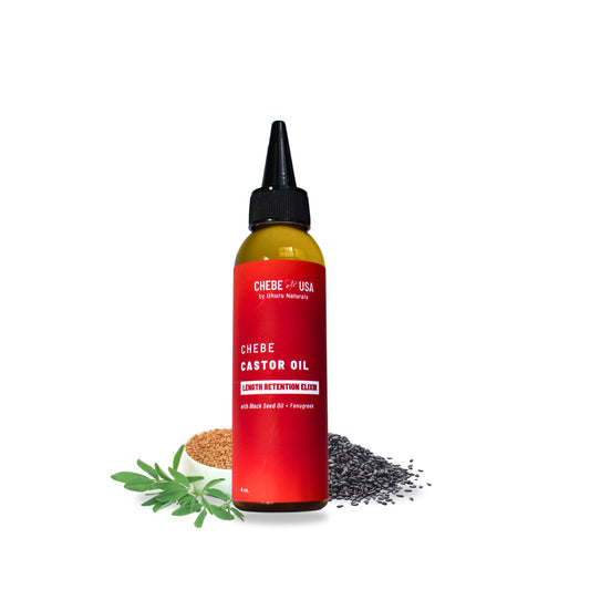Uhuru Naturals Original Chebe Hair Oil bottle provides daily nourishment for textured hair