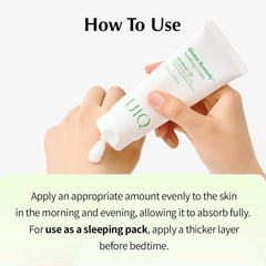 Hypoallergenic badge on UIQ Biome Remedy signals skin-friendly formulation.