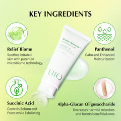 Relief Biome ingredient highlights microbiome-friendly care in UIQ Biome Remedy.