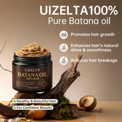 UIZELTA Batana Oil texture close-up, rich oil for growth support.