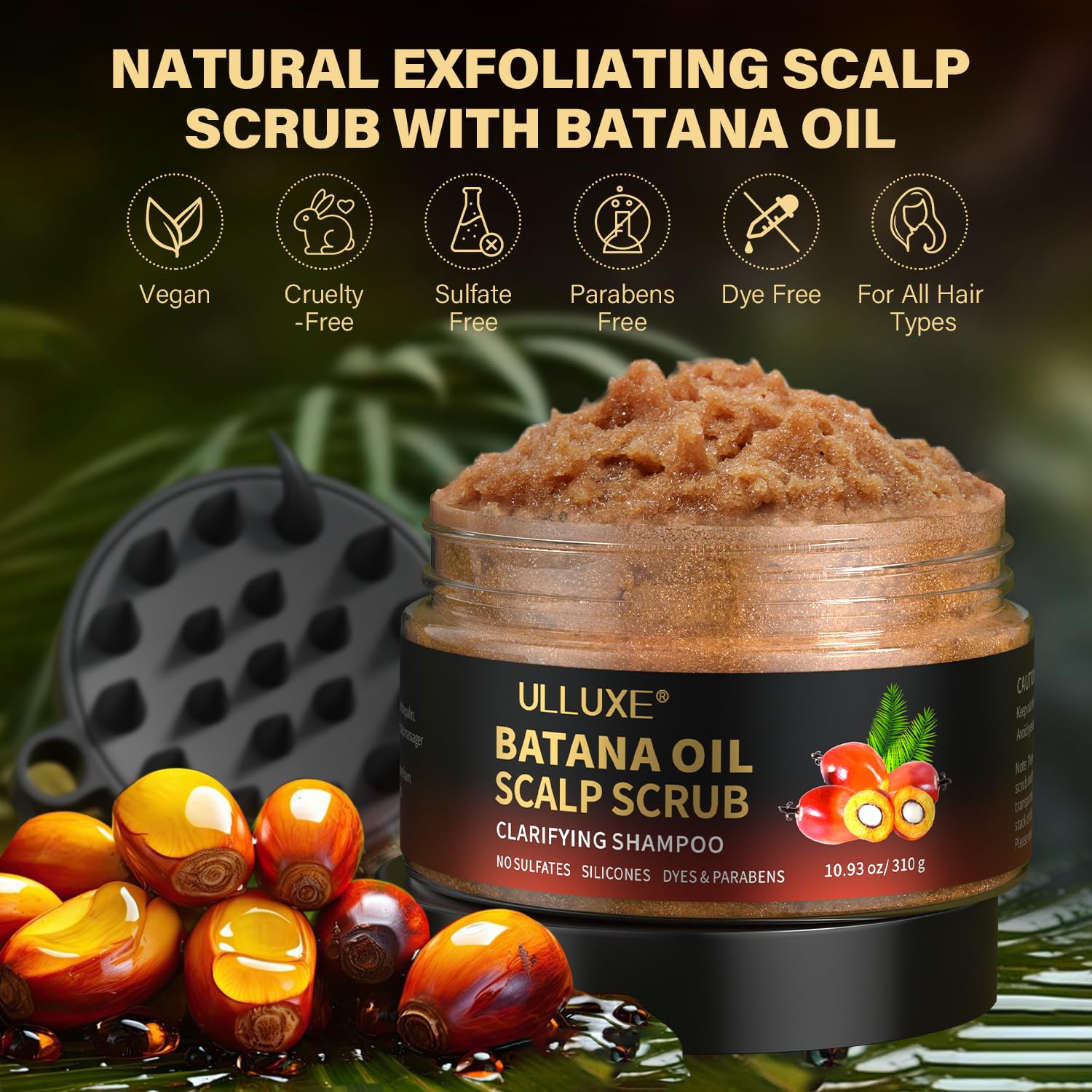 Ulluxe scalp scrub batana oil blend – scalp nourishment