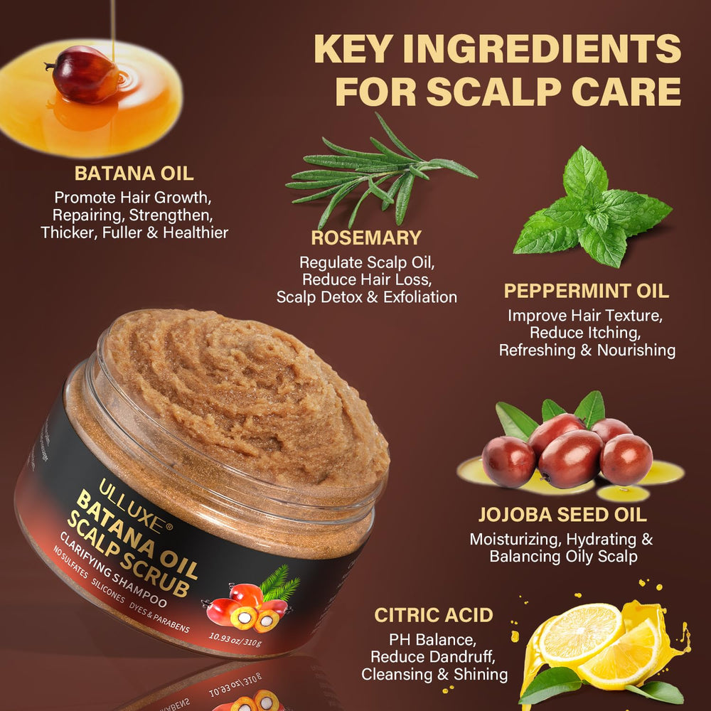 Ulluxe scalp scrub peppermint oil – cooling and invigorating