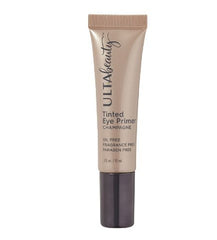 Ulta Beauty Tinted Eye Eyeshadow Primer Champagne front view, smooths lids for even color and long wear.