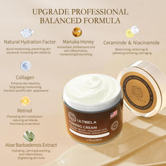 Close-up of neck skin after using ULTIBELA for smoother appearance.