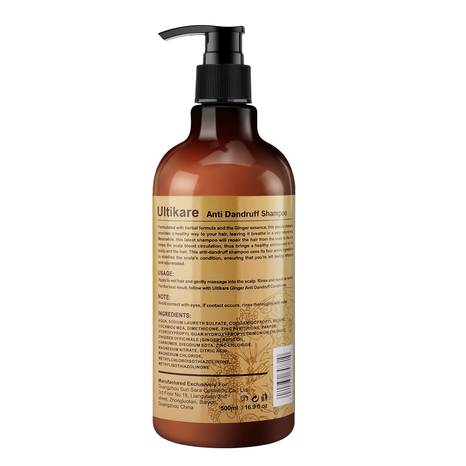 Ultikare Dry Scalp packaging highlights travel-friendly bottle design.