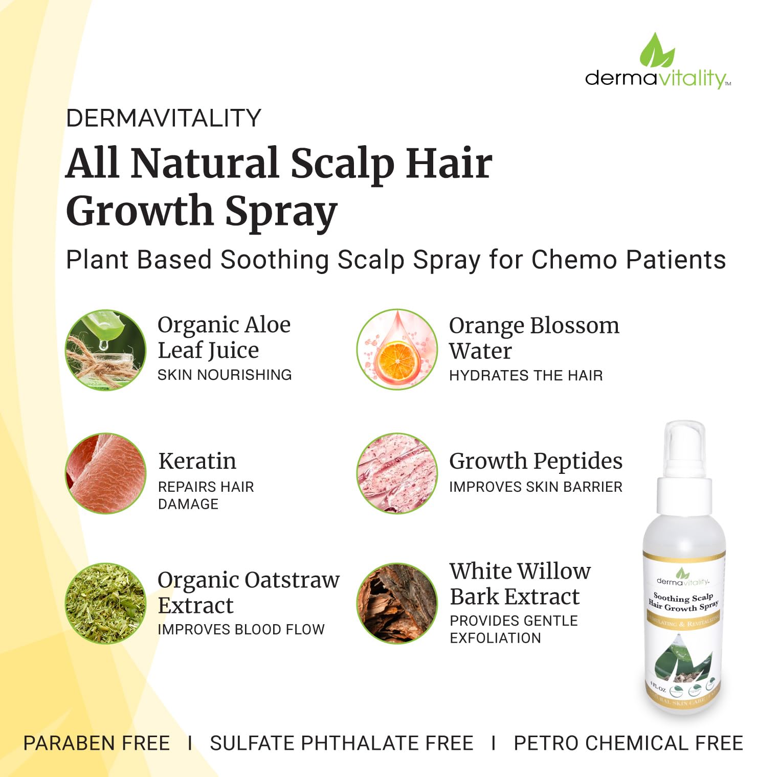 UltimateVitality follicle-root-strengthening spray supports healthier-looking roots and hair.